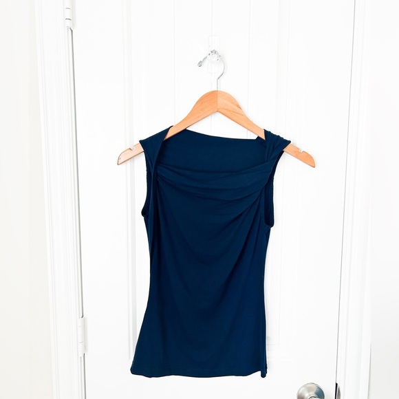 Daniela Corte Navy Blue Tank Top Size Small - Picture 1 of 2